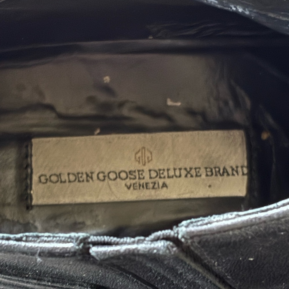 Golden Goose Black Leather Ankle Boots Size 38 - Picture 5 of 11